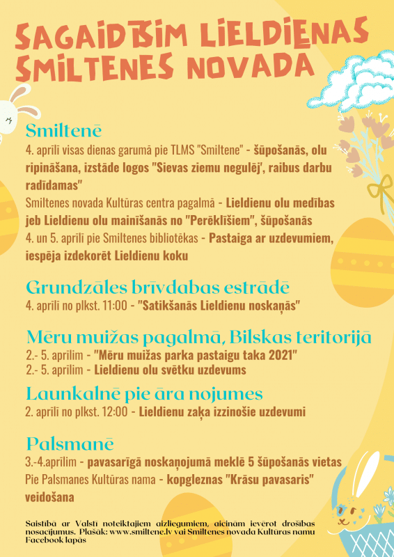 Sagaidīsim Lieldienas Smiltenes novadā!