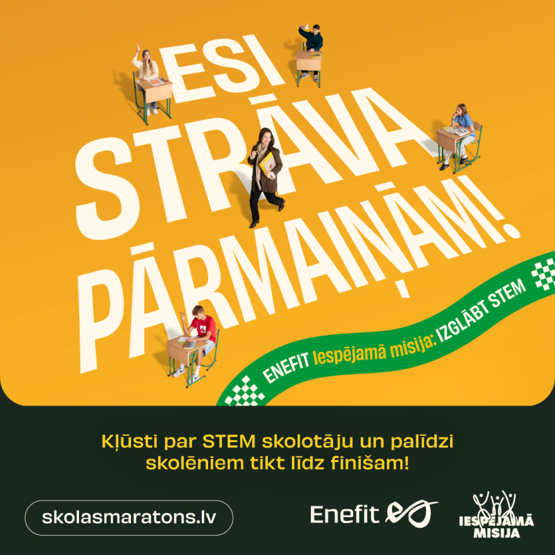 Esi strāva pārmaiņām!