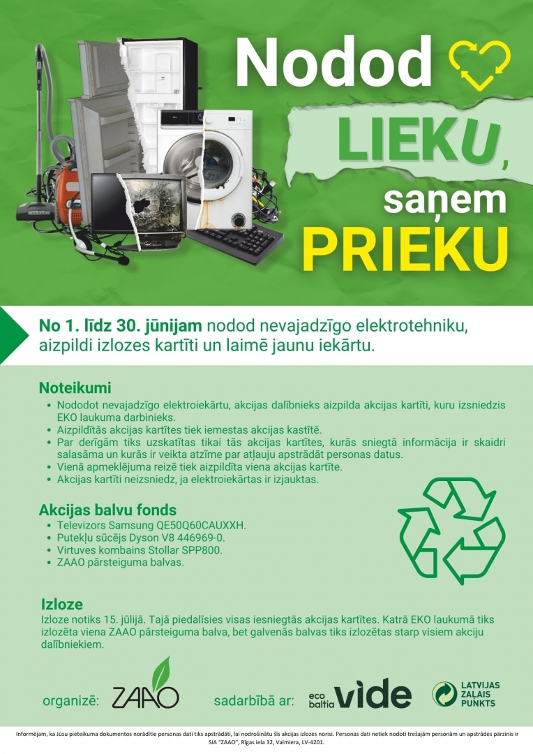 Nodod lieku saņem prieku afiša