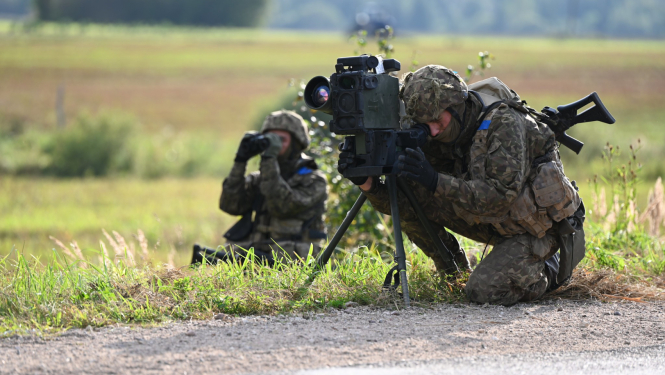Zemessardzes 2. Vidzemes brigādes militārās mācības vizuālā bilde
