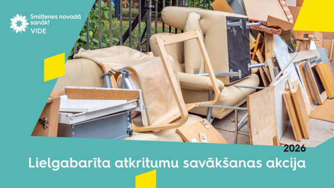 Lielgabarīta atkritumu savākšanas akcija 2026