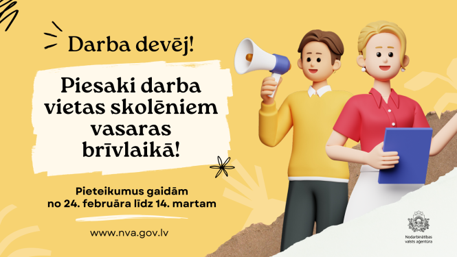 nva foto -piesaki darba vietas skoleniem vasaras laika 