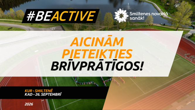 #BeActive brīvprātīgo pieteikšanās