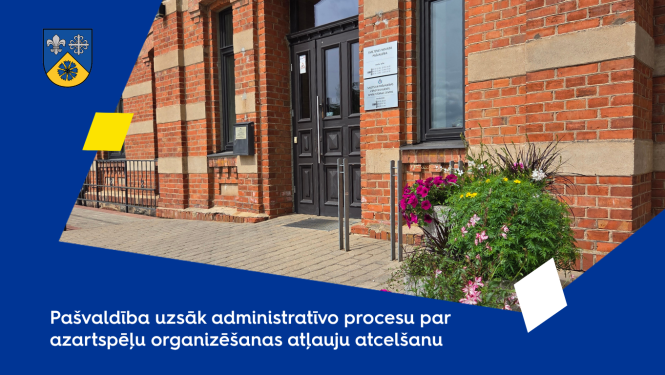 Vizuālis par azartspēļu organizēšanas atļauju atcelšanu