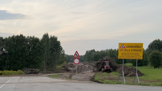 foto ar Limbažu ielas pagarinājumu