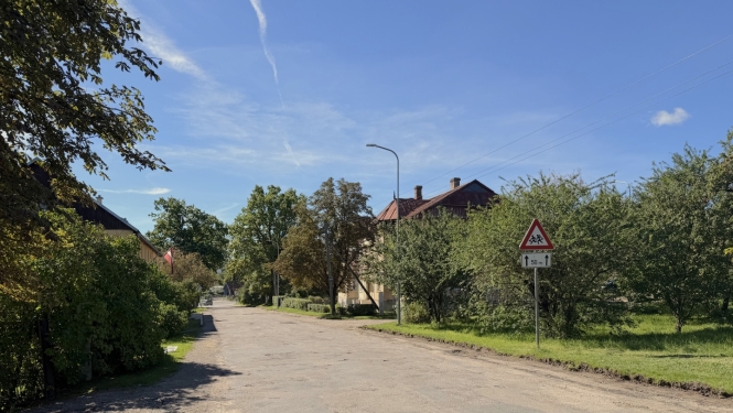 foto ar vaļņu ielu