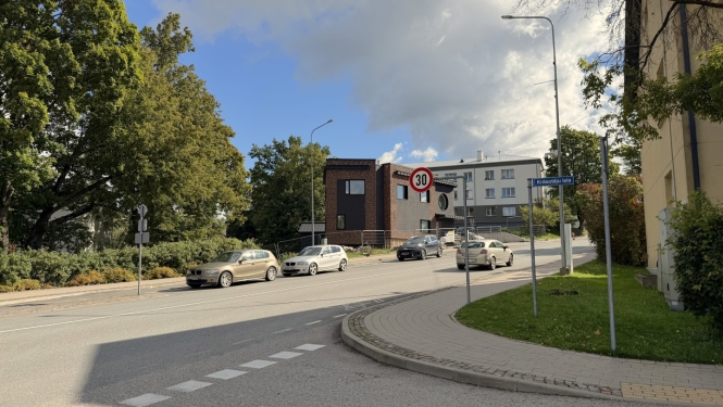 foto ar Daugavas ielas posmu,ko paredzēts labot