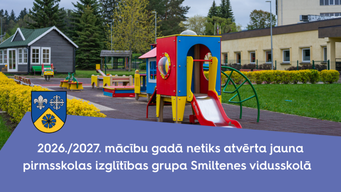 Smiltenes viudsskolā neatvērs jaunu PII grupu