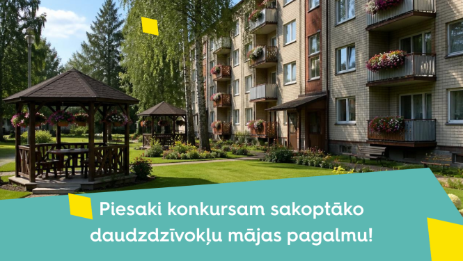 Sakoptākie daudzdzīvokļu māju pagalmi