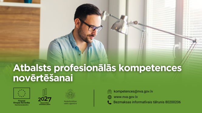 atbalsts profesionālās kompetences novērtēšanai