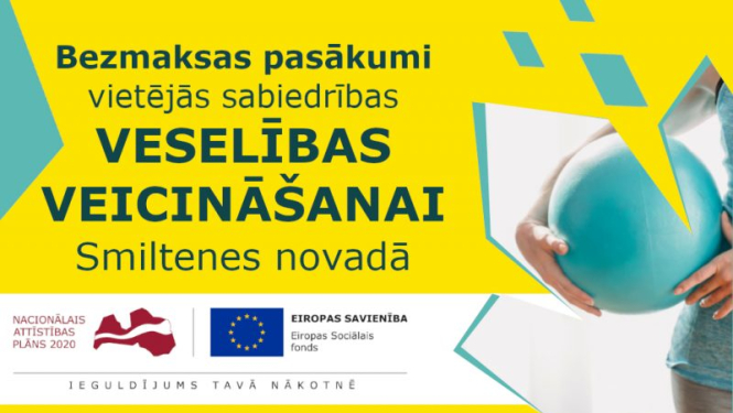 Projekta „Pasākumi vietējās sabiedrības veselības veicināšanai” aktivitātes Smiltenes novadā jūnijā