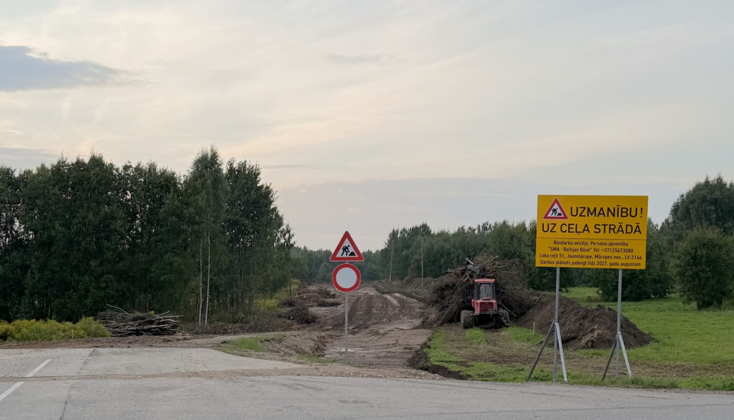 foto ar Limbažu ielas pagarinājumu