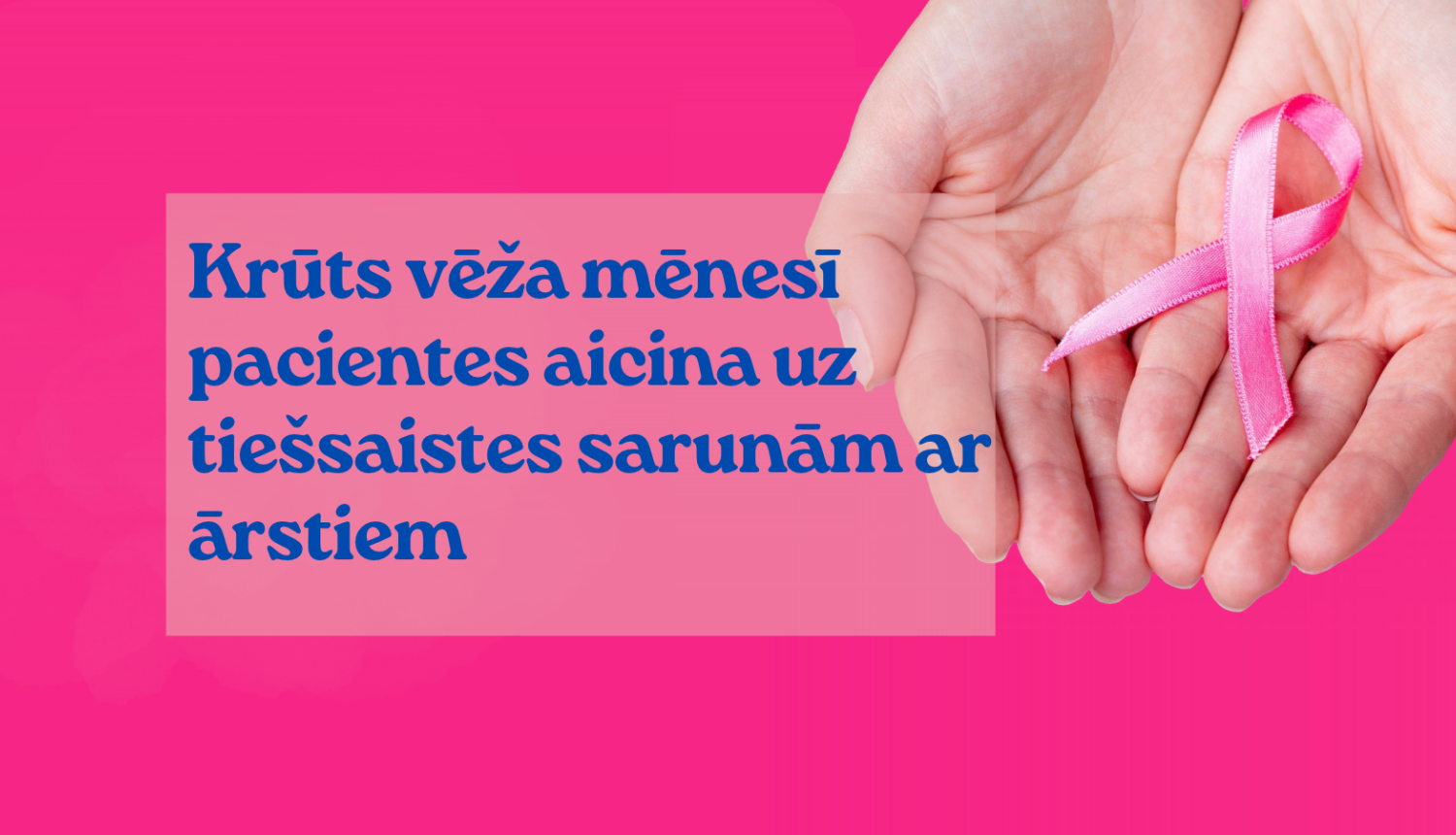 informatīvs baneris par krūts vēzi 