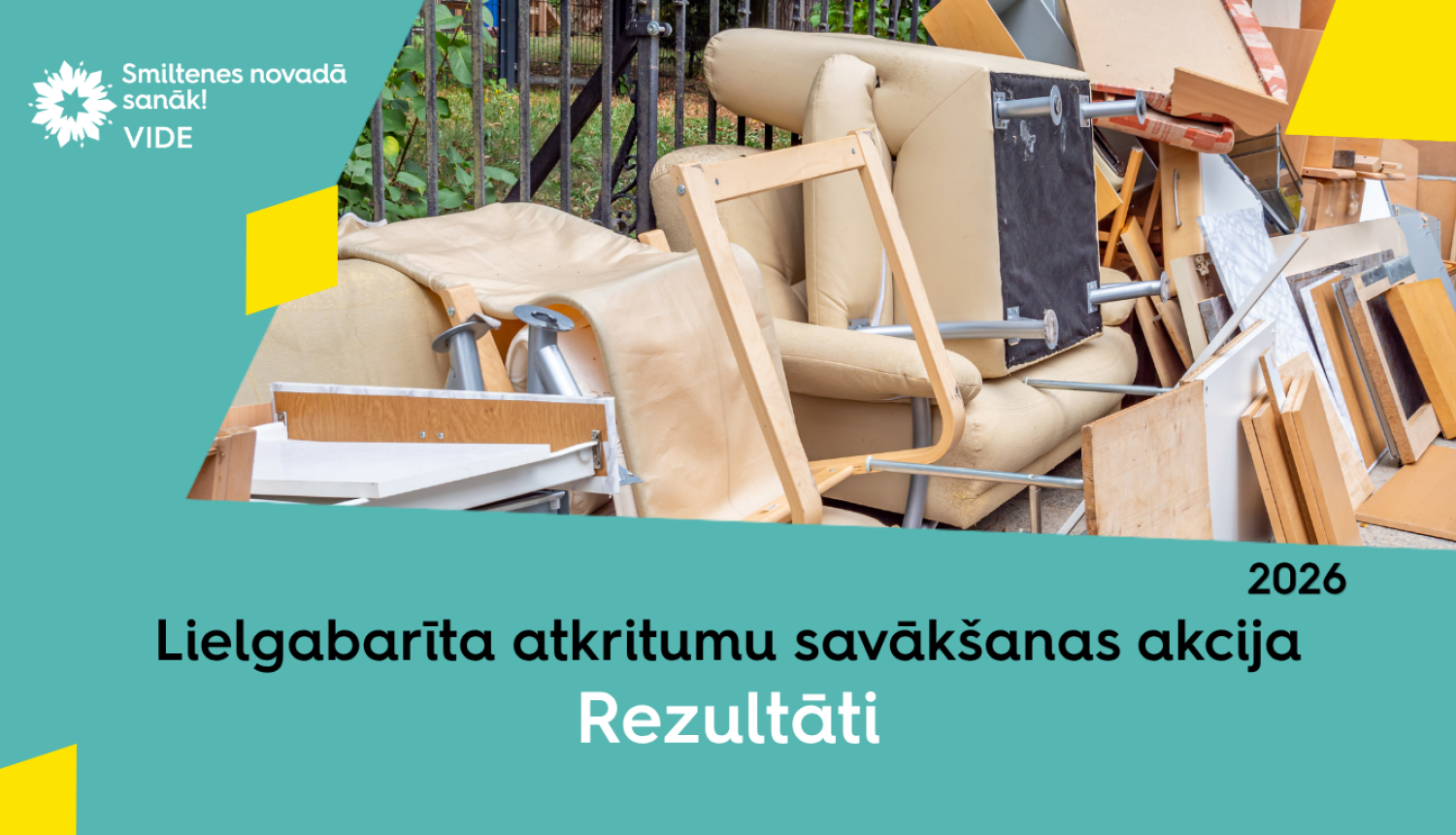 Lielgabarīta atkritumu savākšanas akcija 2026, rezultāti