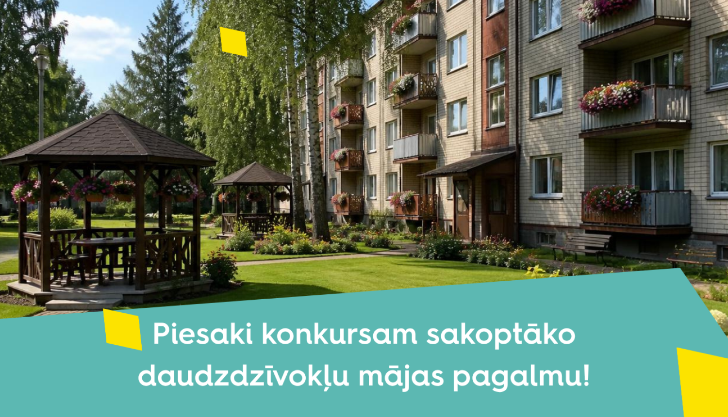 Sakoptākie daudzdzīvokļu māju pagalmi