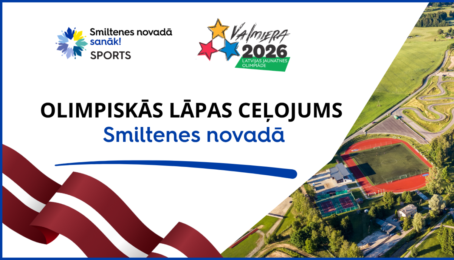 Olimpiskās lāpas ceļojums Smiltenes novadā
