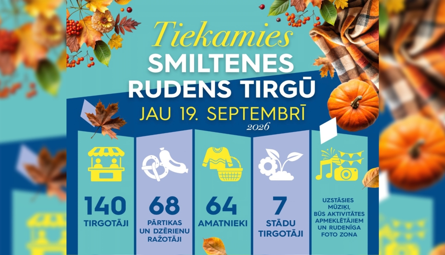 foto informatīvs baneris – rudens gadatirgus 