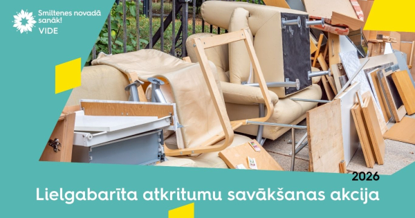 Smiltenē bez maksas savāks vecās mēbeles un nolietoto tehniku