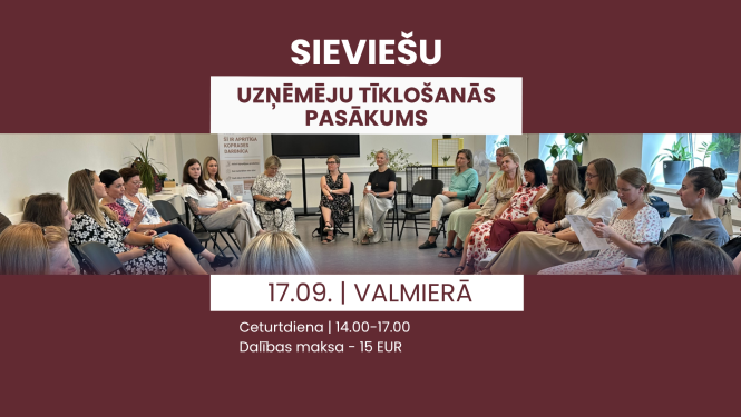 foto inormatīvs baneris uzņēmēju tīklošanās pasākums 