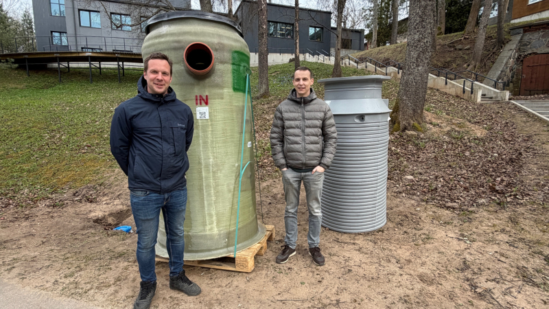 SIA “Smiltenes NKUP” sistēmu tehniķis ūdenssaimniecībā Kristaps Kalniņš, Smiltenes novada pašvaldības būvinženieris Andris Jaunpetrovičs