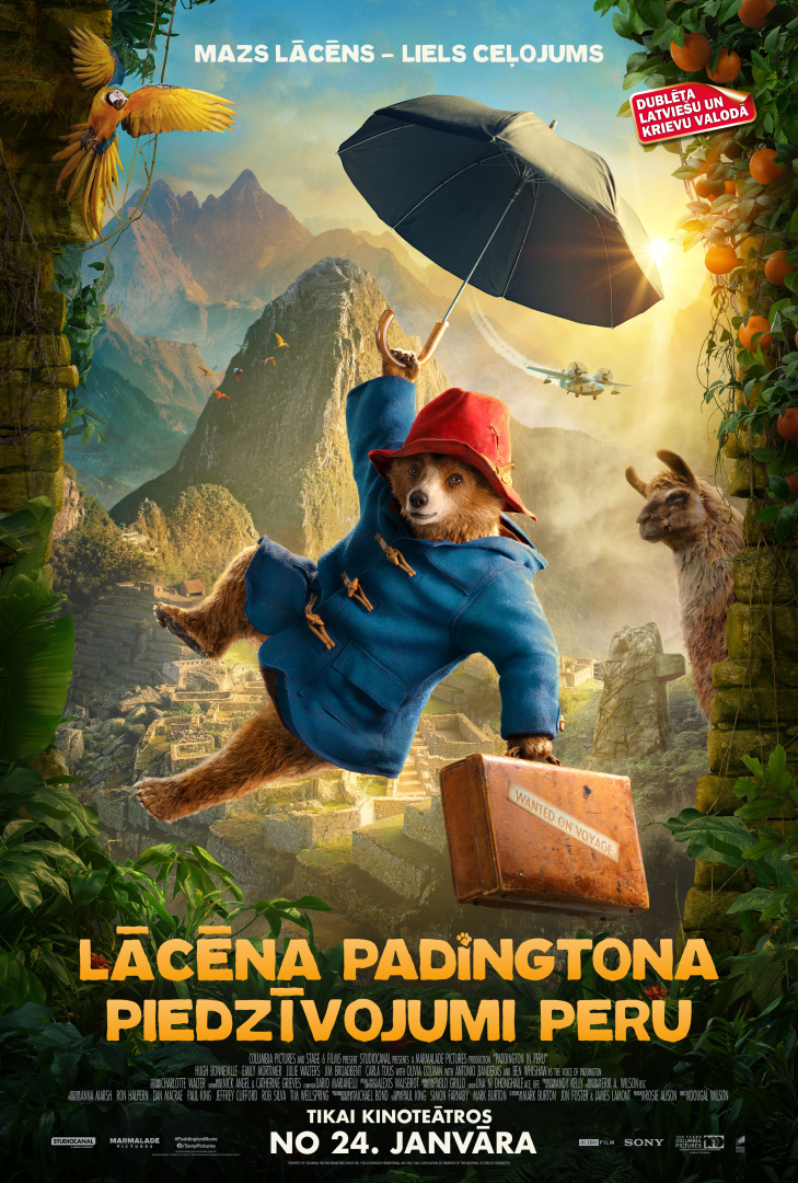 Lācēna Padingtona piedzīvojumi Peru - plakāts