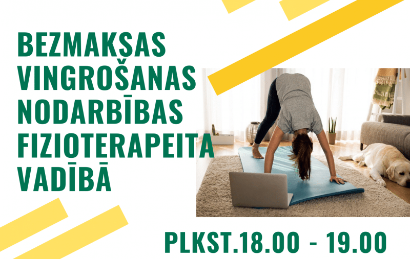 Bezmaksas vingrošanas nodarbības “ZOOM” platformā