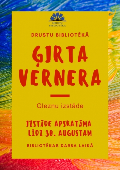 Gleznu izstādes afiša
