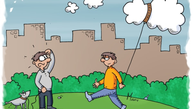 “Nenopietni par nopietno” Māra Aizpurieša karikatūrās