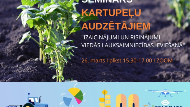 26. martā notiks seminārs-diskusija kartupeļu audzētājiem