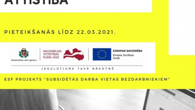 Biedrība “Sabiedrība un attīstība” aicina pieteikties jauniešus atbalsta pasākumam “Darbam nepieciešamo iemaņu attīstība”
