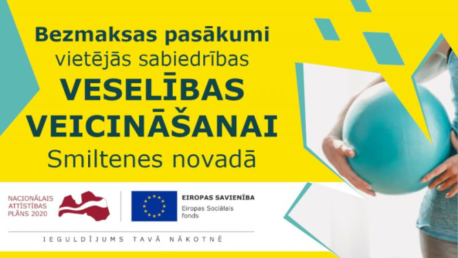 Projekta „Pasākumi vietējās sabiedrības veselības veicināšanai” aktivitātes Smiltenes novadā jūnijā