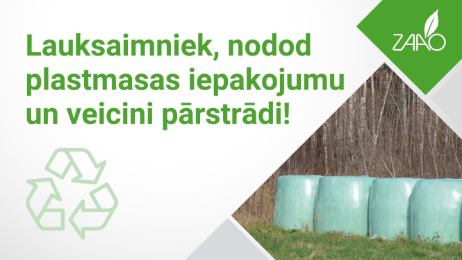 lauksaimniek, nodod plastmasas iepakojumu