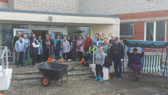 Sociālās aprūpes centrs "Trapene" organizē Lielo talku savā teritorijā