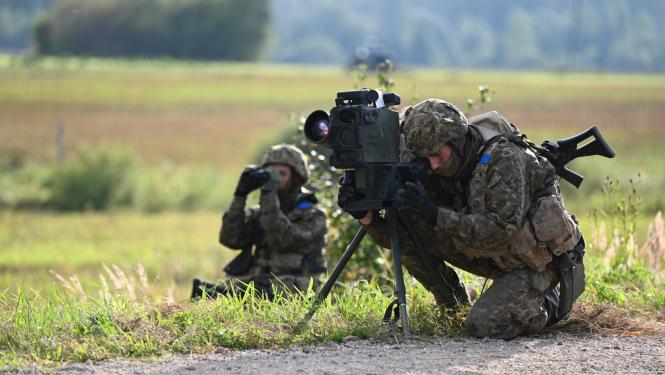 Zemessardzes 2. Vidzemes brigādes militārās mācības vizuālā bilde