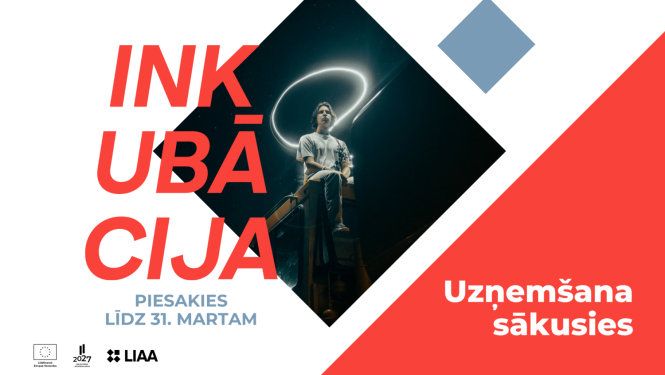 Foto ar informāciju par inkubācijas nedēļas uzņemšanu