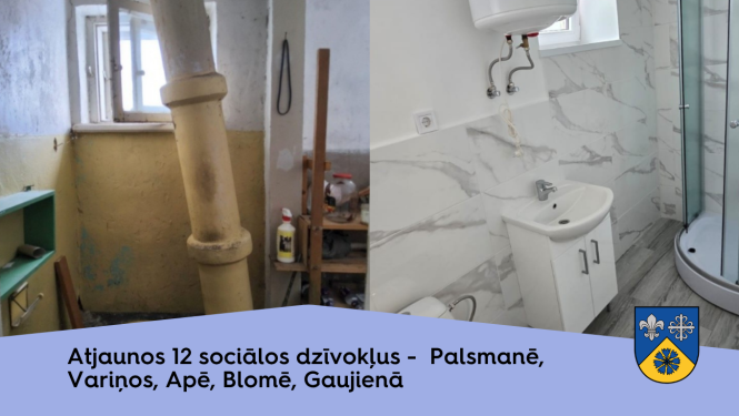 Vizuālis par pašvaldība plāno turpināt mājokļu atjaunošanu