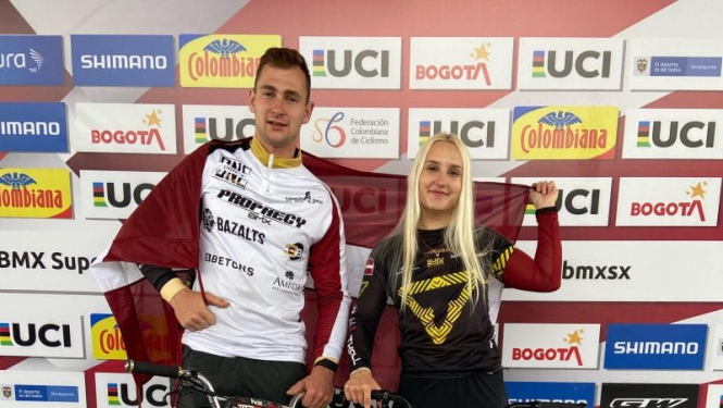 Latviju Tokijas OS BMX sacensībās pārstāvēs Babris un Pētersone
