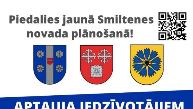 APTAUJA IEDZĪVOTĀJIEM par jaunizveidojamā Smiltenes novada teritorijas attīstību