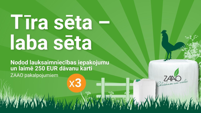Vizuālis par SIA "ZAAO" akciju Tīra sēta – laba sēta 