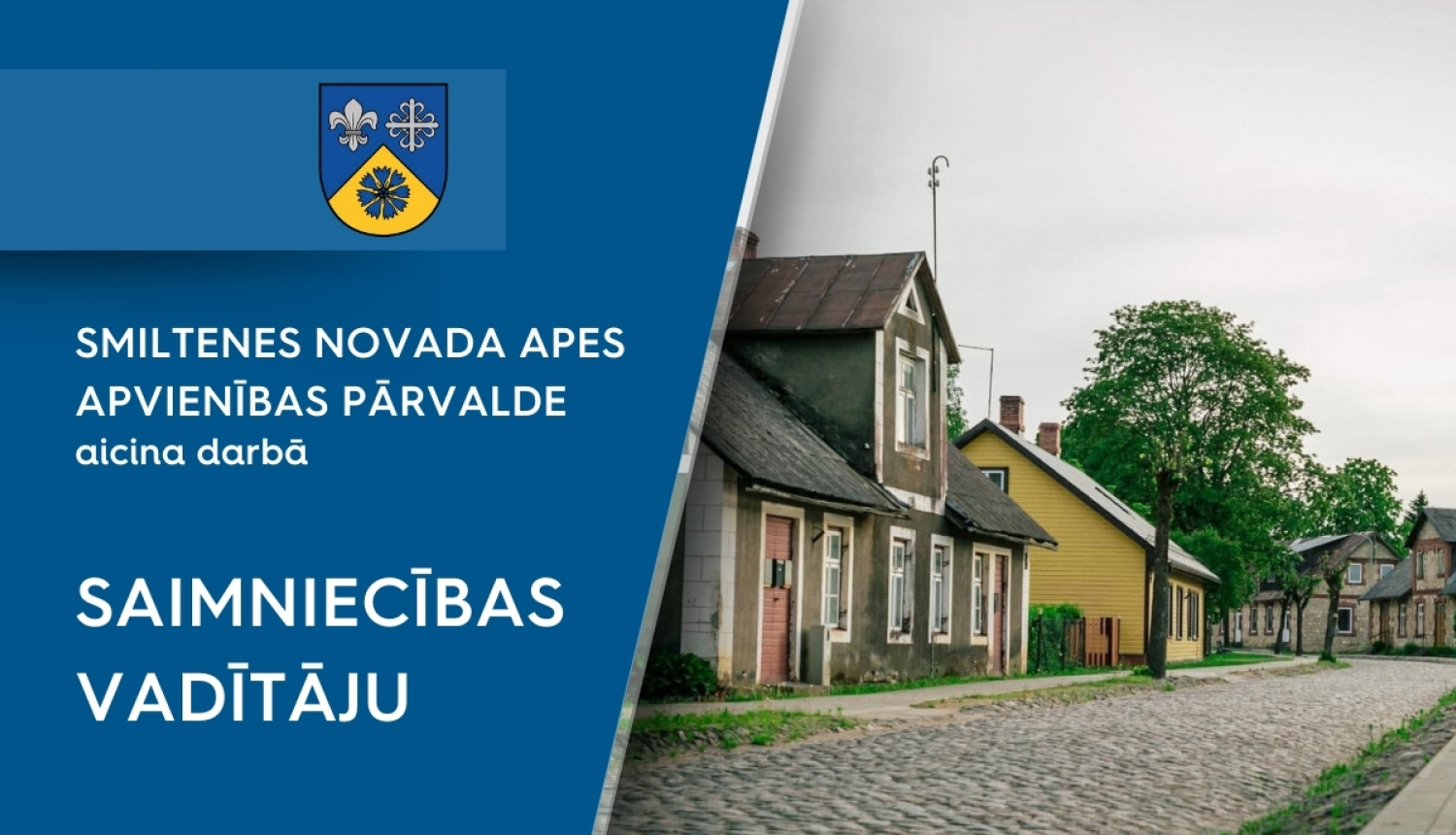 Smiltenes novada Apes apvienības pārvalde aicina darbā saimniecības vadītāju