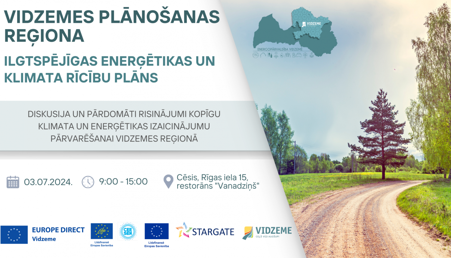 vidzemes plānošanas reģiona baneris