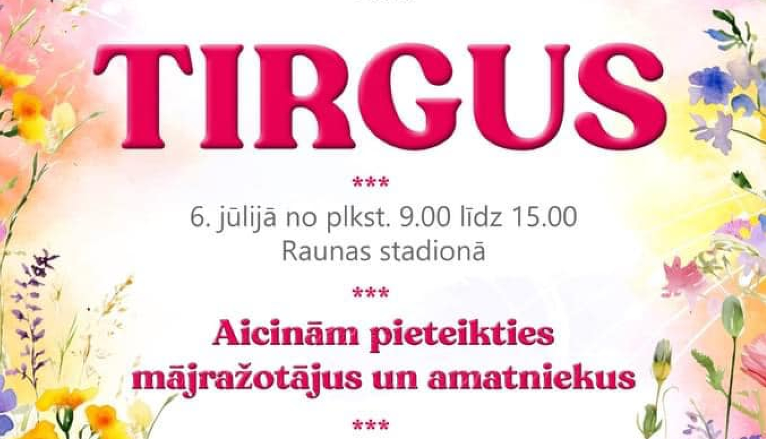 ''Rodam Raunā'' tirgus afiša