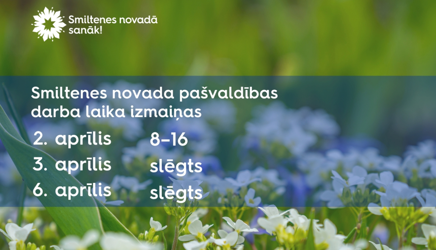 Darba laika izmaiņas Lieldienās