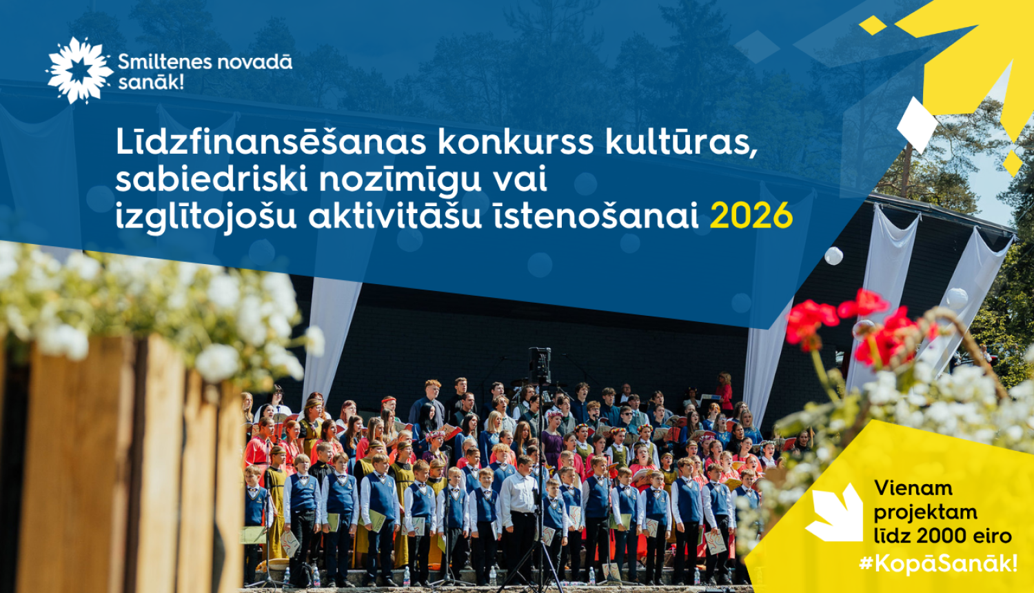 baneris ar līdzfinansēšanas projektu 