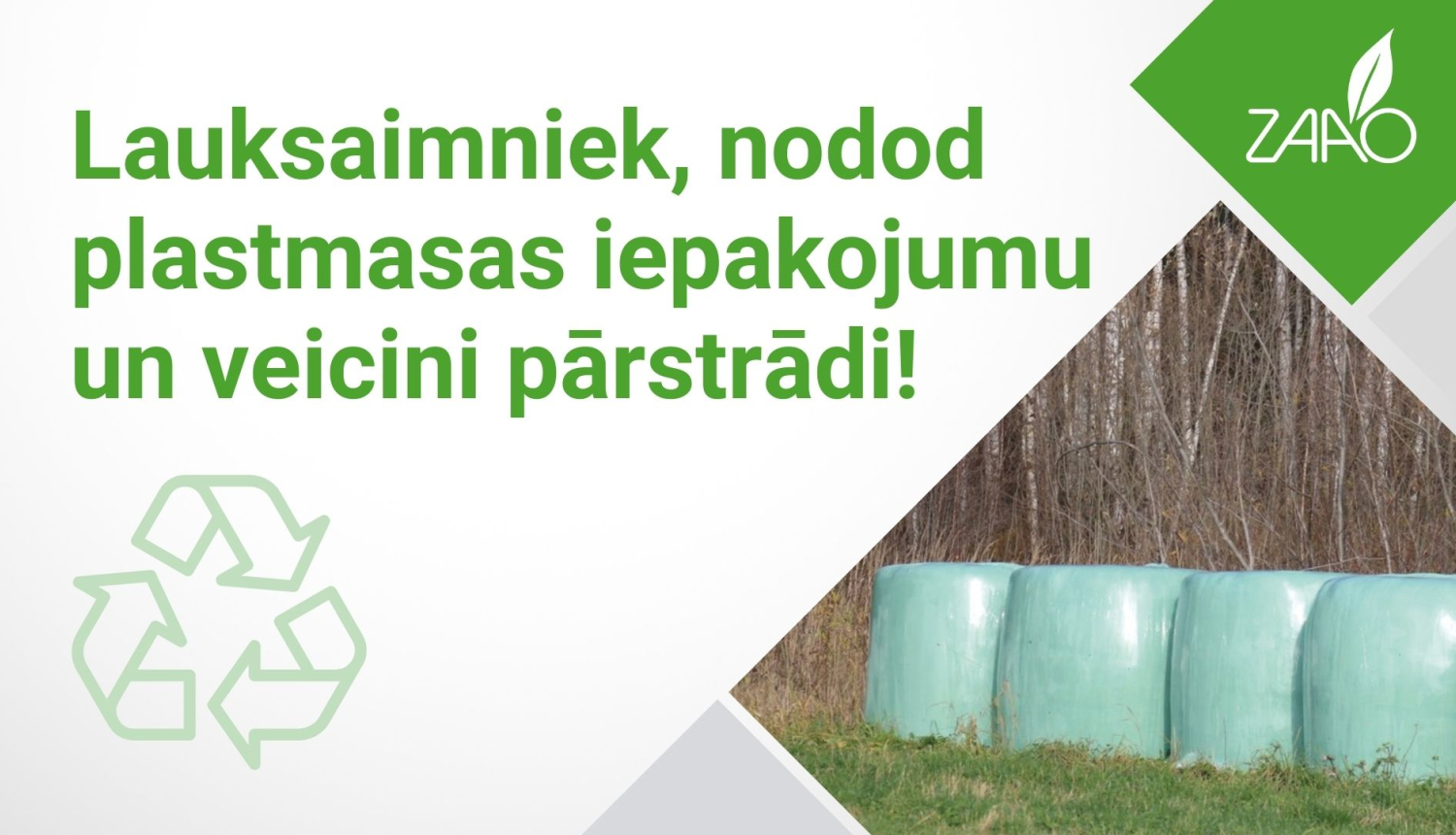 lauksaimniek, nodod plastmasas iepakojumu