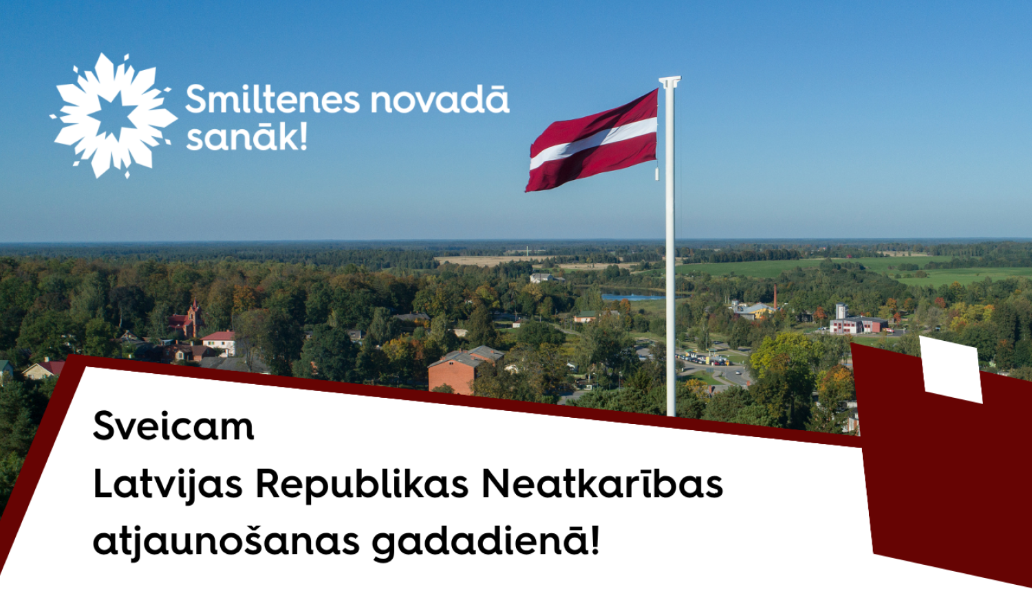 Smiltenes novada pašvaldības apsveikums svētkos