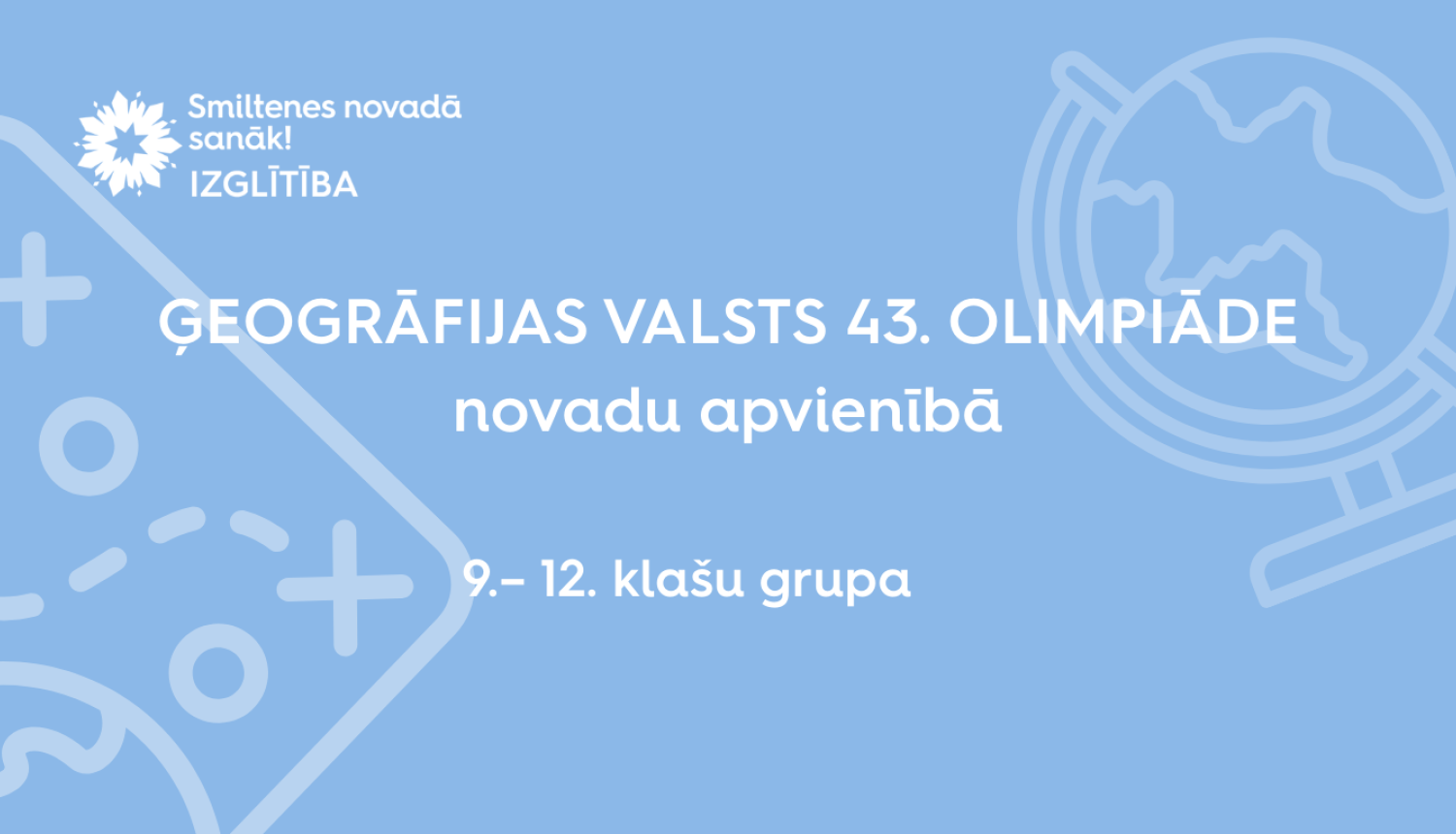 Vizuālis ar uzrakstu ģeogrāfijas olimpiādes rezultāti