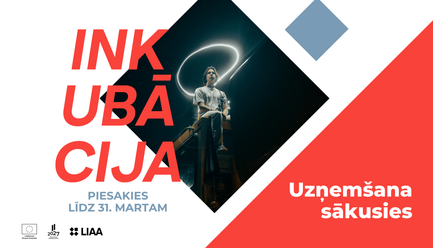 Foto ar informāciju par inkubācijas nedēļas uzņemšanu