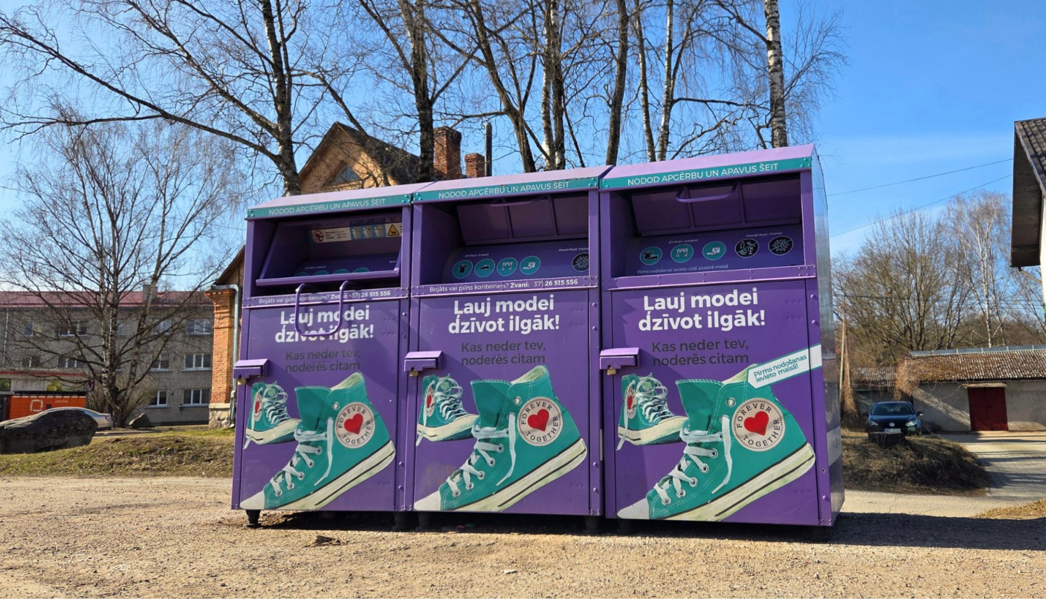 apģērbu konteineri