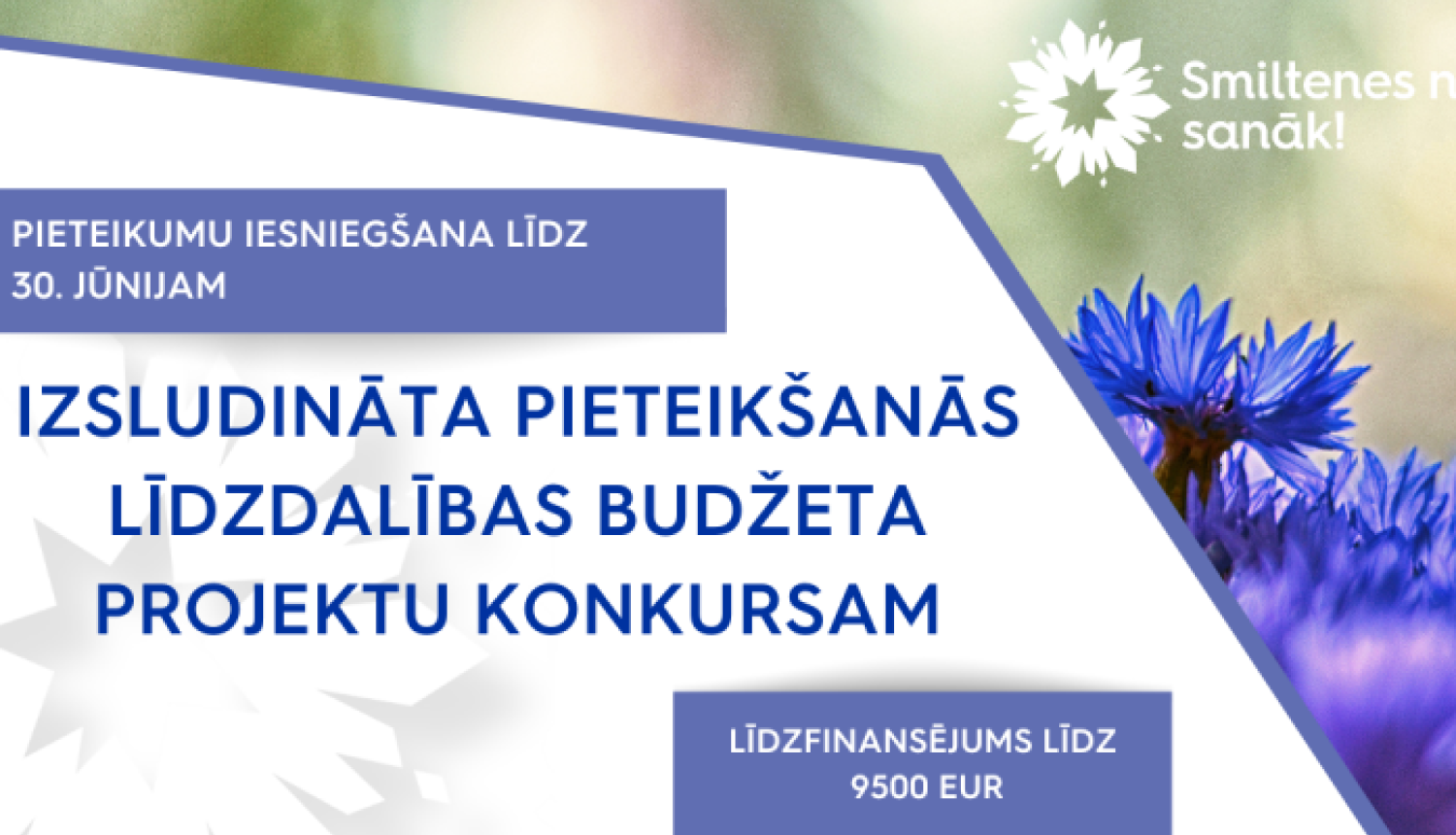 Lieliska iespēja ikvienam – LĪDZDALĪBAS BUDŽETA PROJEKTU KONKURSS!